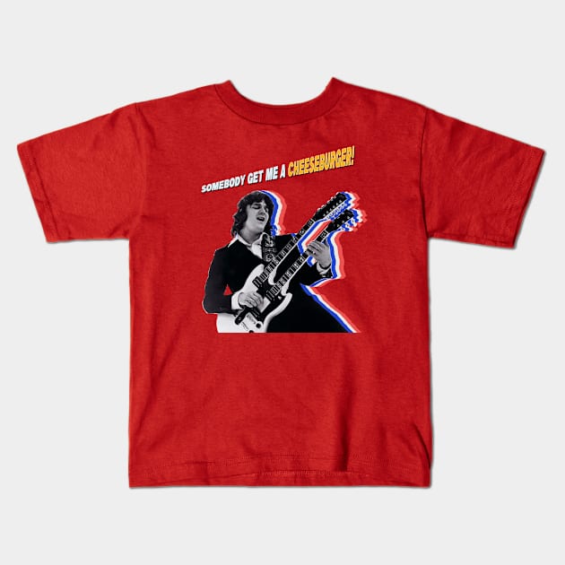 Somebody get Steve Miller a Cheeseburger! Kids T-Shirt by Malarkey